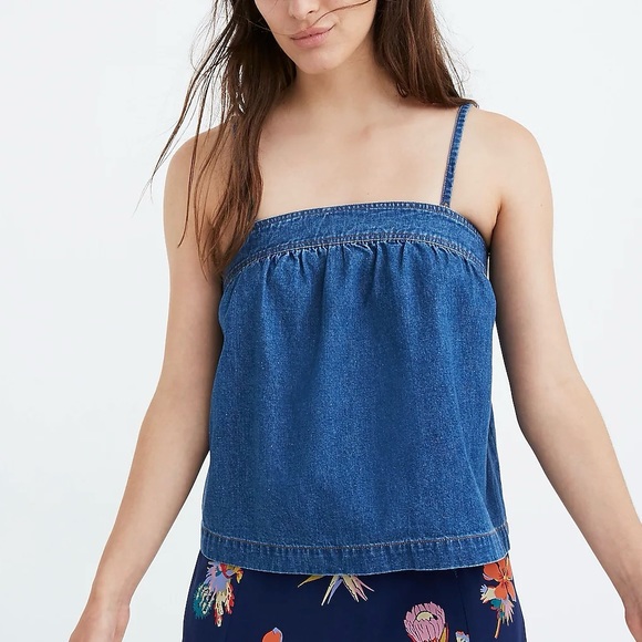 Madewell Denim Tank Top M - Picture 1 of 7